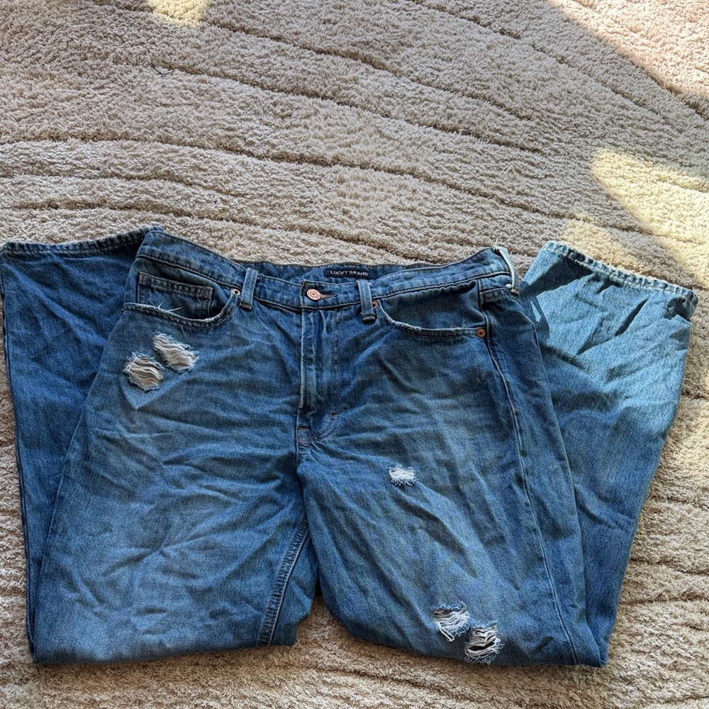 Lucky Brand Blue Distressed Jeans